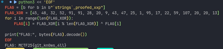 Flag decoding output