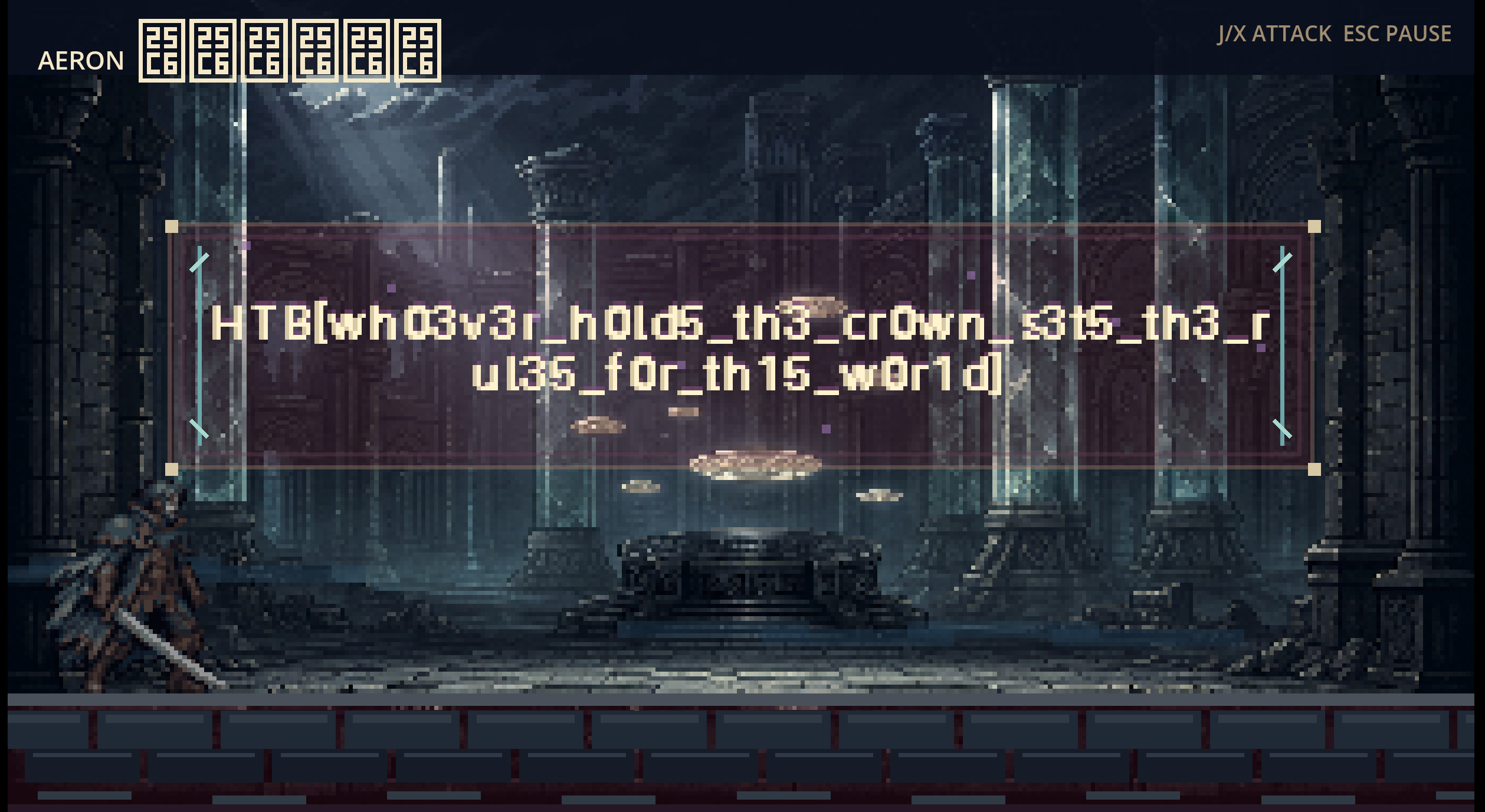 Flag rendered by the game itself